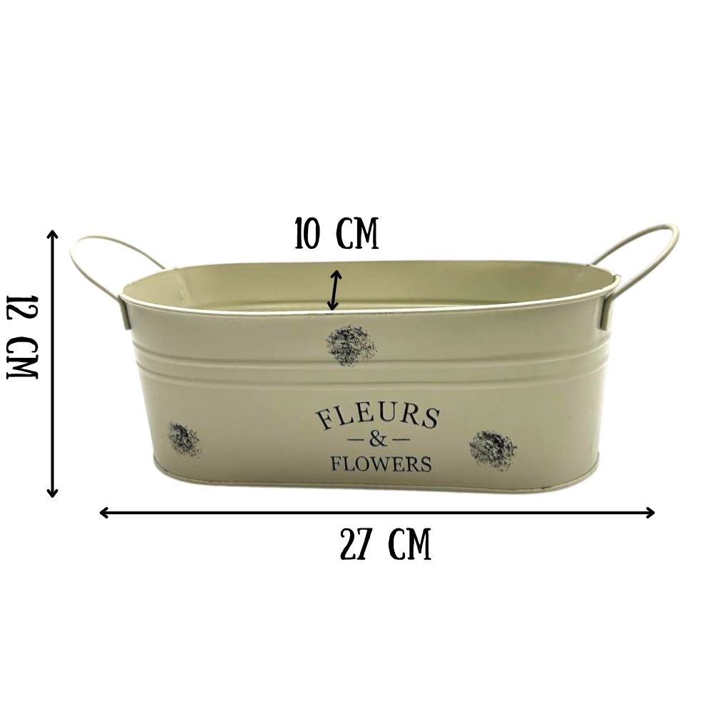 Кашпо TM24-M6  27х12х10см (Белый)